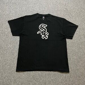 MLB Genuine Merchandise Chicago White Sox T-Shirt Large Black Graphic Baseball